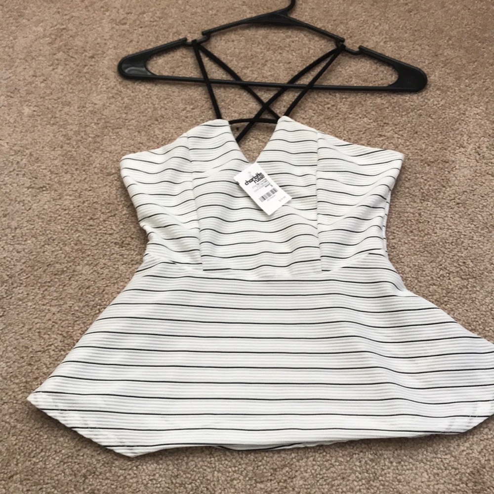 Charlotte Russe NWT Peplum Top